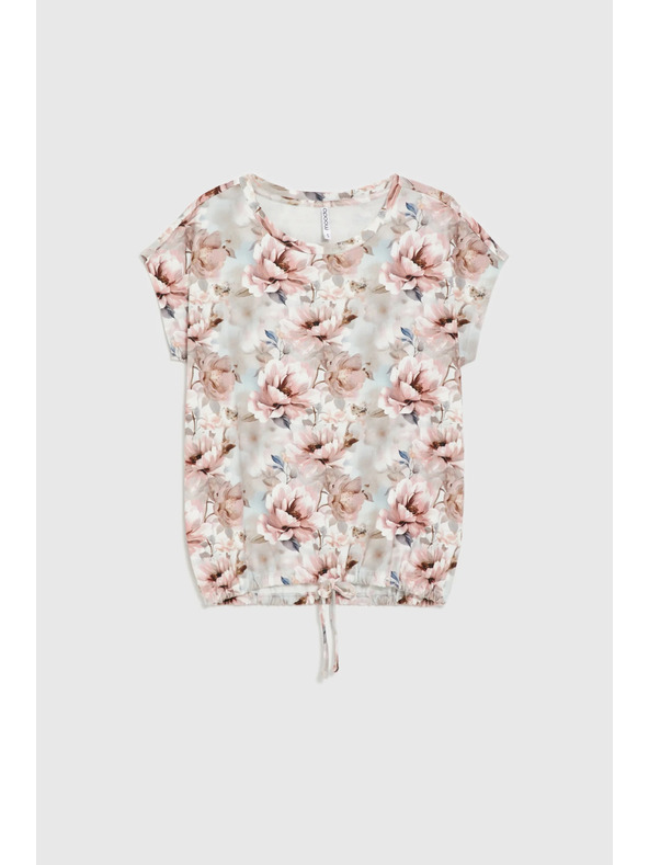 Moodo Розова флорална блуза Moodo