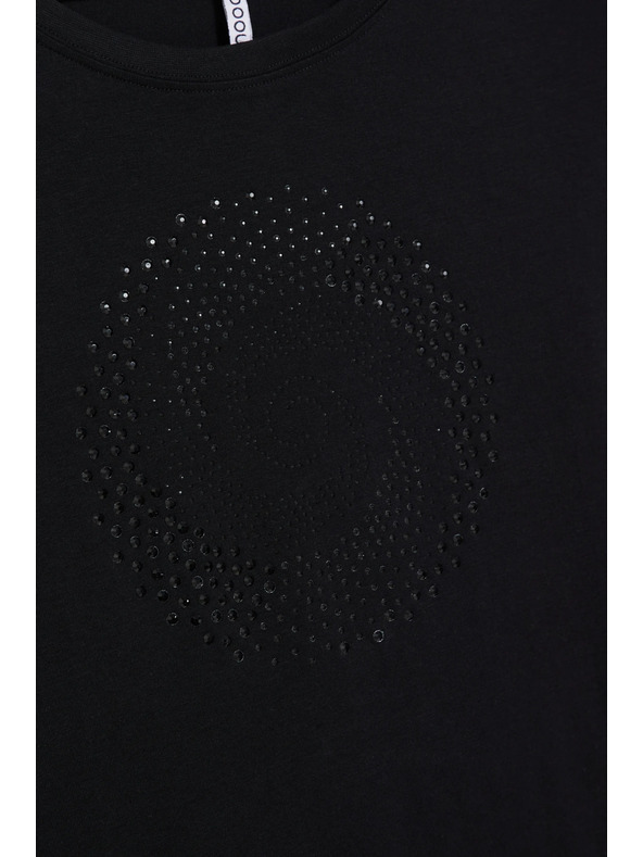 Moodo Черна блуза с джобове Moodo