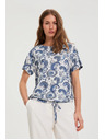 Moodo Бял топ с пейсли десен Moodo