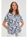 Moodo Бял топ с пейсли десен Moodo