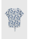 Moodo Бял топ с пейсли десен Moodo