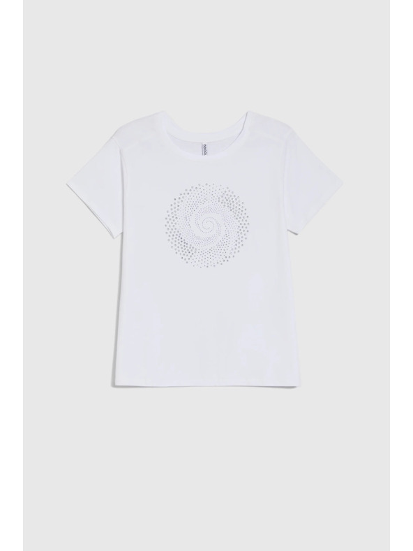 Moodo Бяла блуза с джобове Moodo