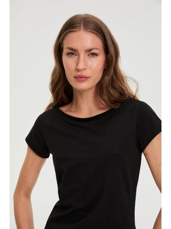 Moodo Памучна тениска черна Moodo