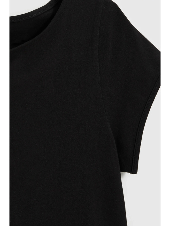 Moodo Памучна тениска черна Moodo