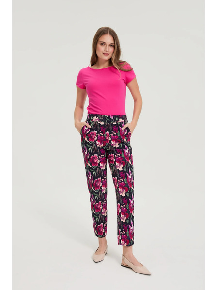 Moodo Фуксия памучна тениска Moodo