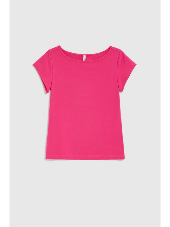 Moodo Фуксия памучна тениска Moodo
