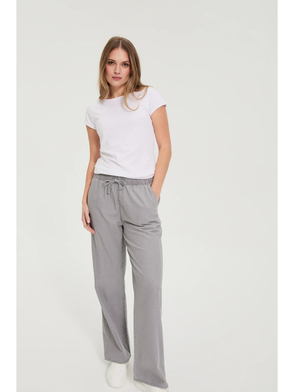 Moodo Бяла памучна тениска Moodo