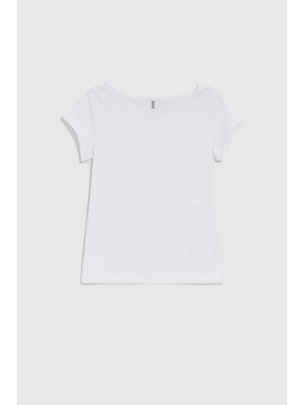 Moodo Бяла памучна тениска Moodo