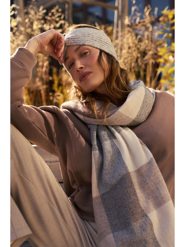 Moodo Сива плетена диадема Moodo