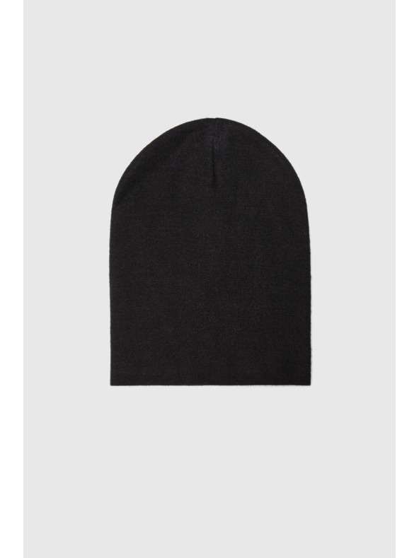 Moodo Черна гладка шапка Moodo