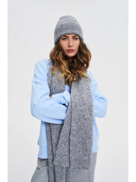 Moodo Сива шапка с вълнена примес Moodo