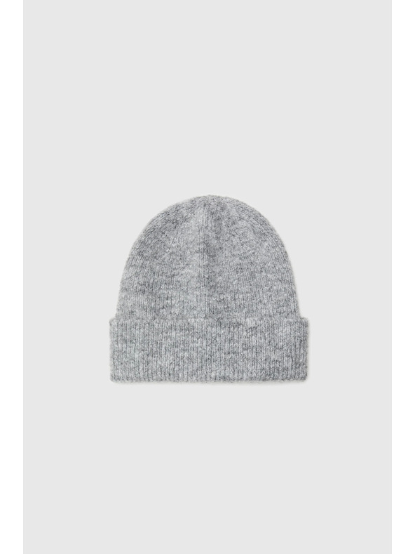 Moodo Сива шапка с вълнена примес Moodo