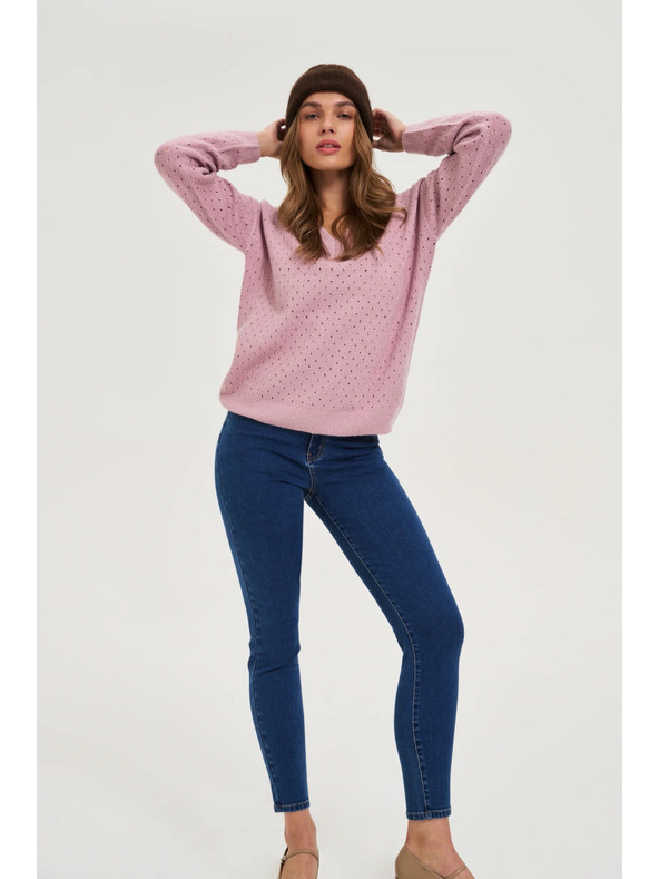 Moodo Кафява шапка с вълнена примес Moodo