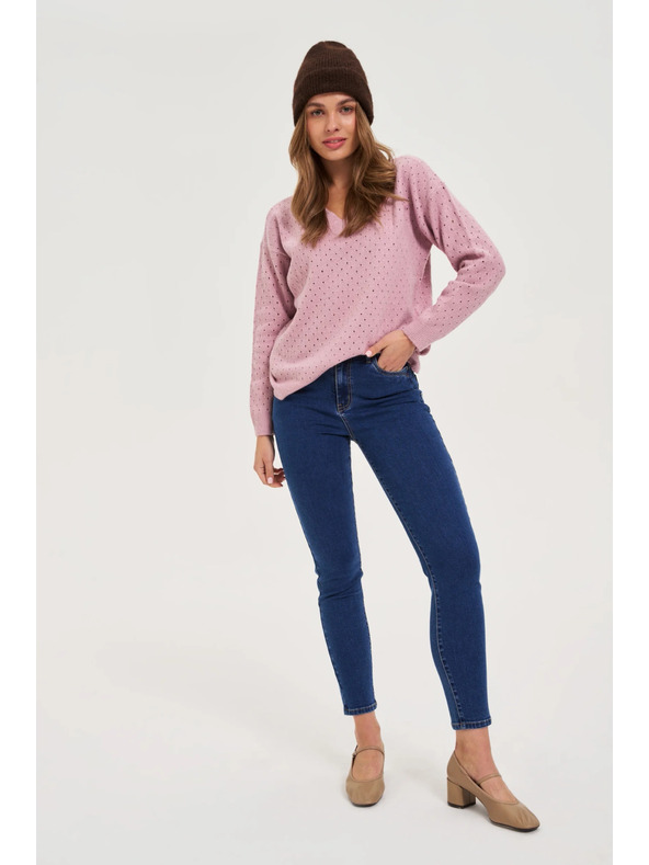 Moodo Кафява шапка с вълнена примес Moodo