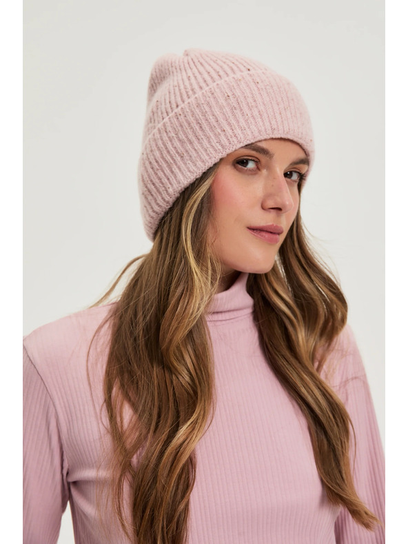 Moodo Розова плетена шапка Moodo