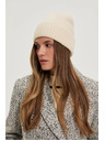 Moodo Светлобежова вълнена шапка Moodo
