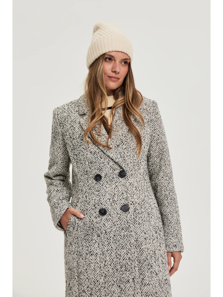 Moodo Светлобежова вълнена шапка Moodo