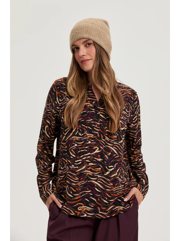 Moodo Бежова зимна шапка Moodo