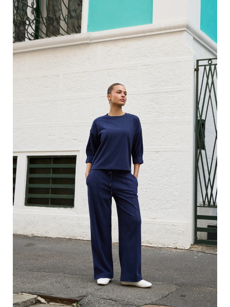 Moodo Тъмносини спортни панталони Moodo