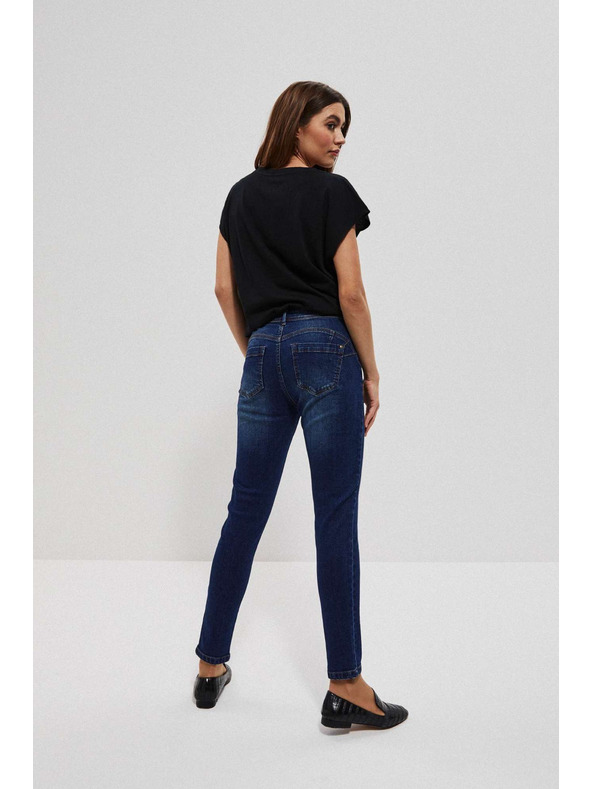 Moodo Тъмносини push up дънки със среден талия Moodo