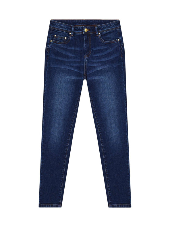 Moodo Тъмносини push up дънки със среден талия Moodo