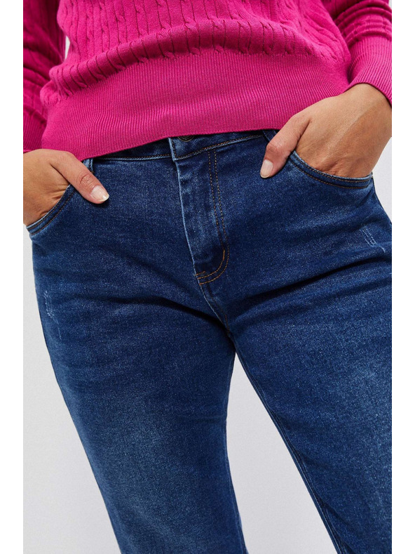 Moodo Тъмносини дънки с прав силует Moodo