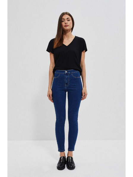 Moodo Сини дънки с висока талия Moodo