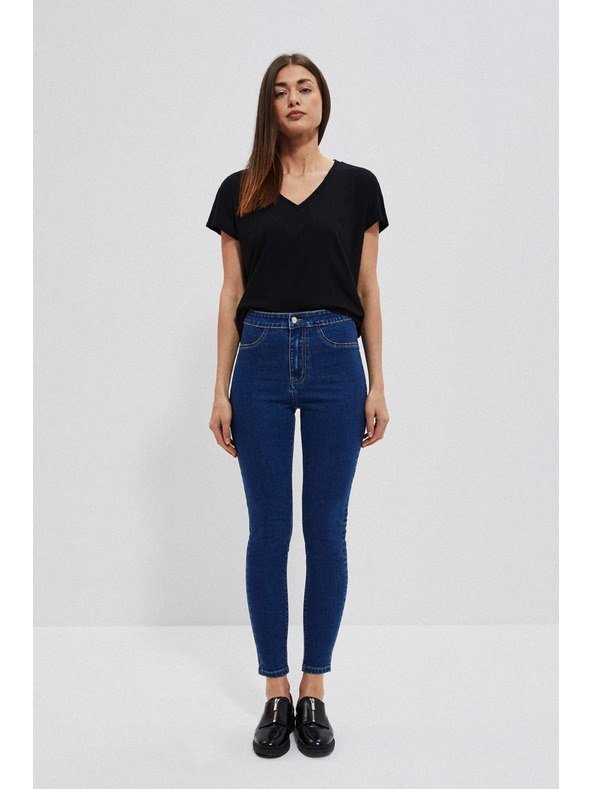 Moodo Сини дънки с висока талия Moodo