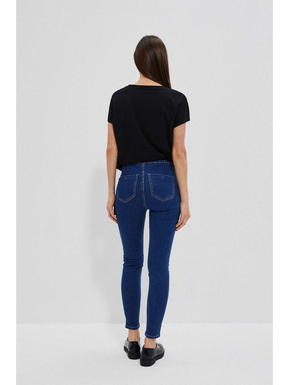 Moodo Сини дънки с висока талия Moodo