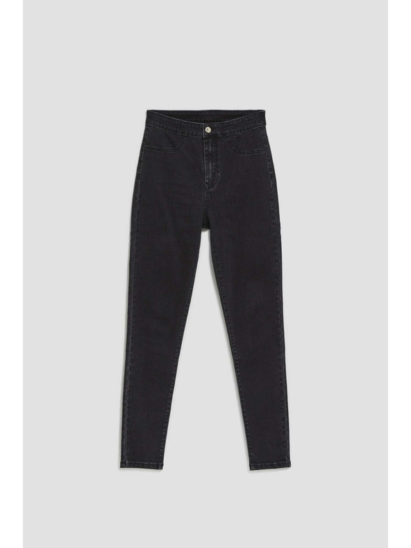 Moodo Черни дънки с висока талия Moodo