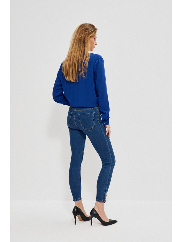 Moodo Тесни дънки с декоративни копчета Moodo