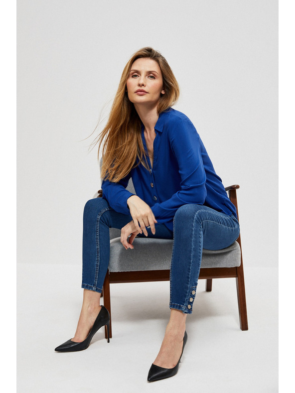 Moodo Тесни дънки с декоративни копчета Moodo