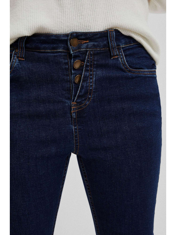 Moodo Тъмносини push up дънки с копчета Moodo