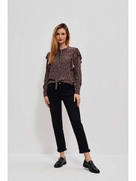 Moodo Черни дънки с прав силует Moodo