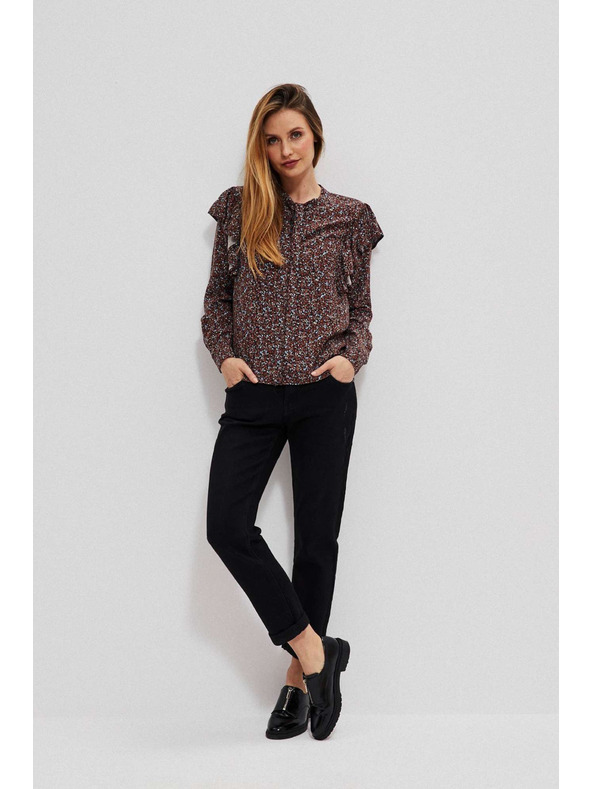 Moodo Черни дънки с прав силует Moodo