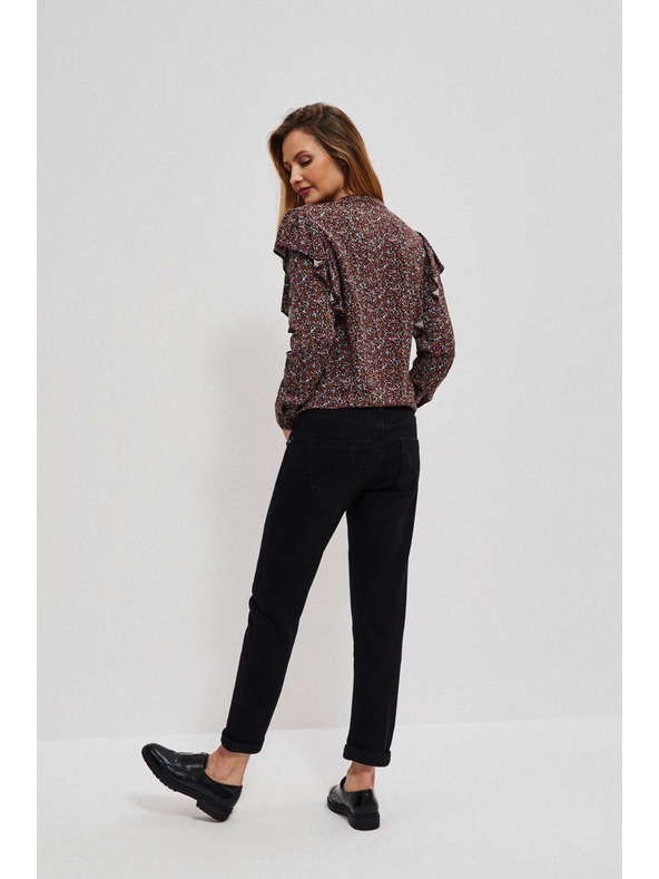 Moodo Черни дънки с прав силует Moodo