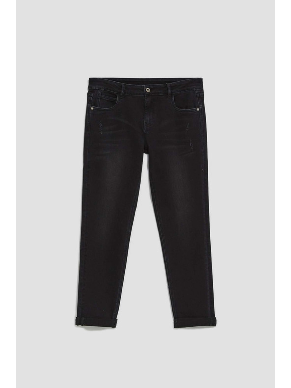 Moodo Черни дънки с прав силует Moodo