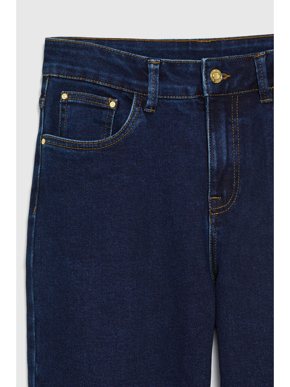 Moodo Гладки тъмносини дънки Moodo