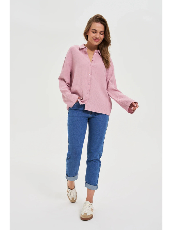 Moodo Сини дънки с права кройка Moodo