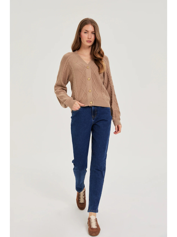 Moodo Тъмносини дънки с колан Moodo