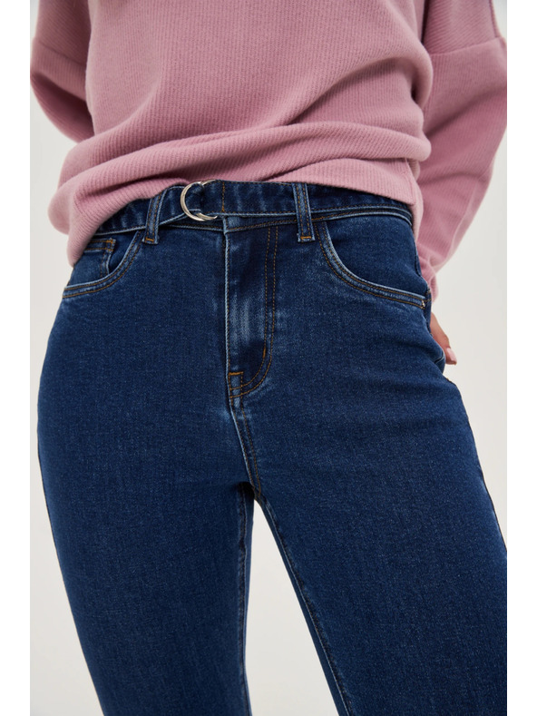 Moodo Тъмносини камбановидни дънки Moodo