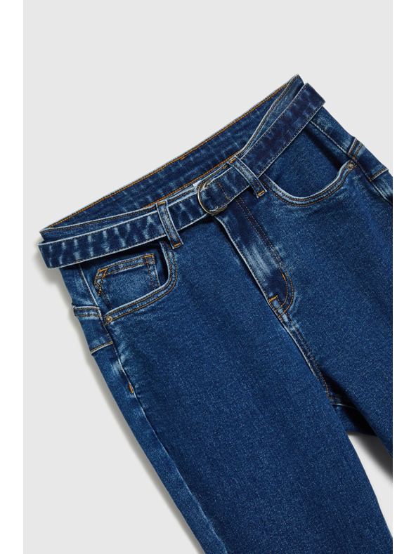 Moodo Тъмносини камбановидни дънки Moodo