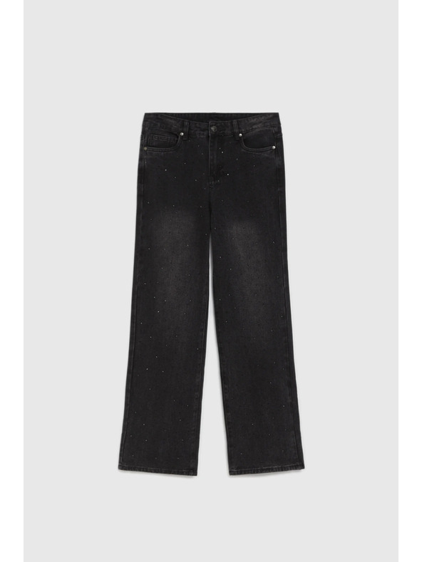 Moodo Графитени дънки с камъни Moodo