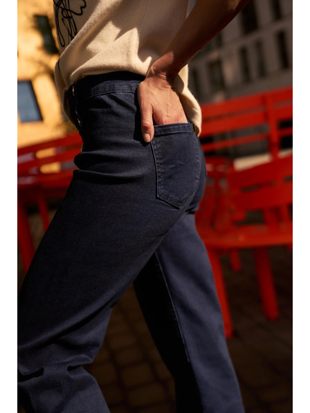 Moodo Тъмносини wide leg дънки Moodo