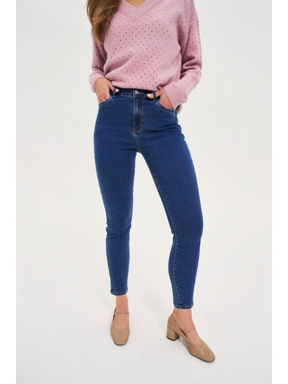 Moodo Тесни тъмносини дънки Moodo