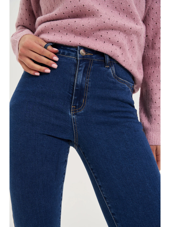 Moodo Тесни тъмносини дънки Moodo