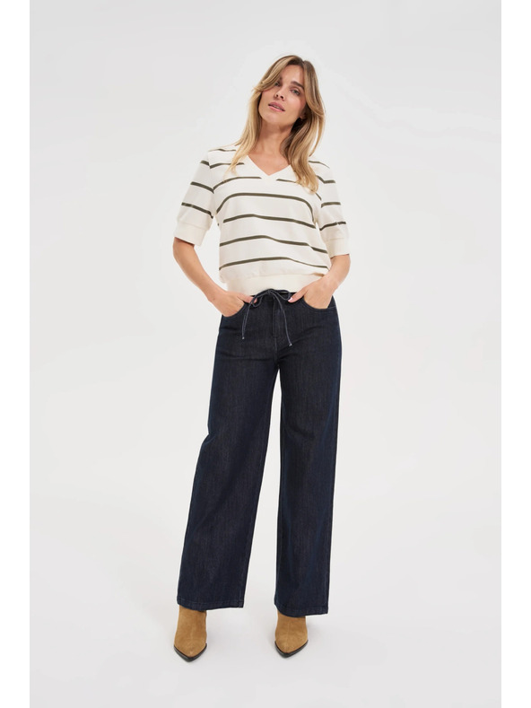 Moodo Широки дънки в тъмно синьо Moodo