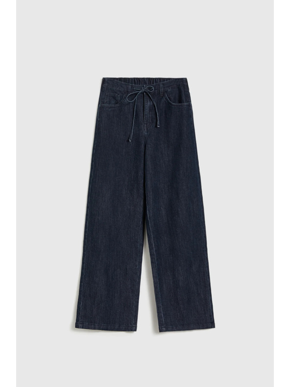 Moodo Широки дънки в тъмно синьо Moodo