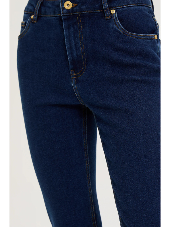 Moodo Тъмносини дънки с права кройка Moodo