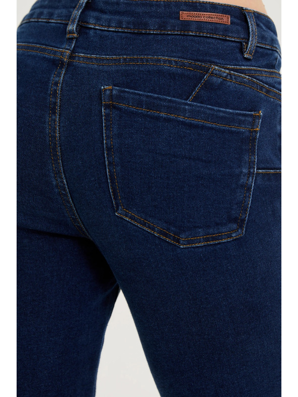 Moodo Тъмносини дънки с права кройка Moodo